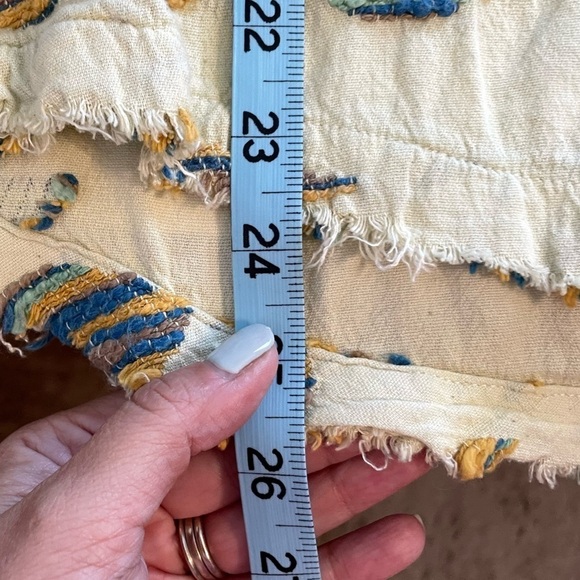 Ivy Jane Boho Long Sleeve Split Neck Textured Woven Popover Top Blouse Size MED - Picture 11 of 11